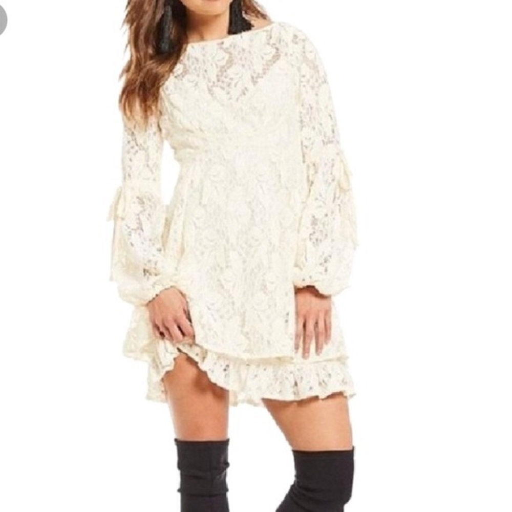 Free People Ruby Lace Mini Dress